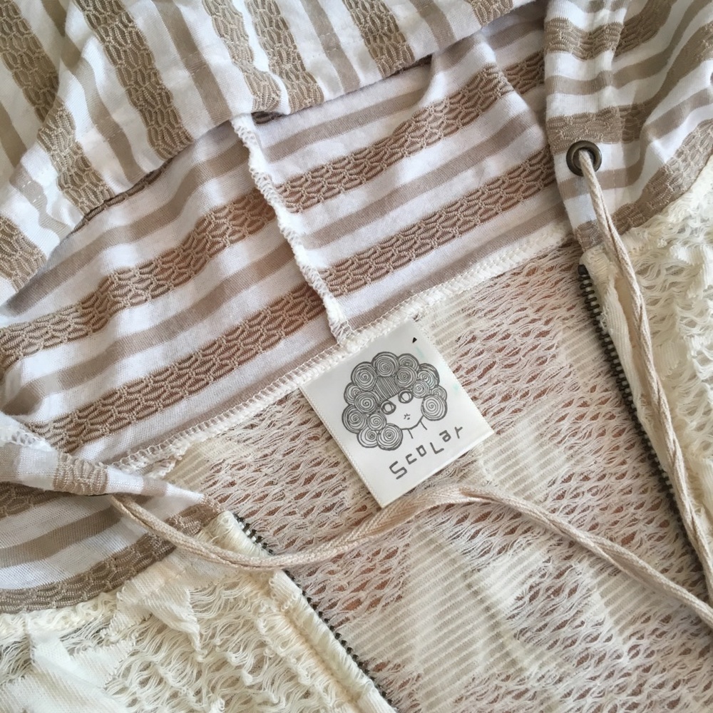 Cute Kawaii Lace Hoodie Cardigan - Picture 3 of 4